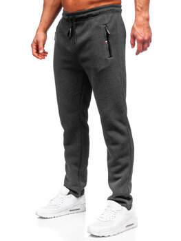 Antracito spalvos vyriškos oversize sportinės kelnės Bolf JX6216