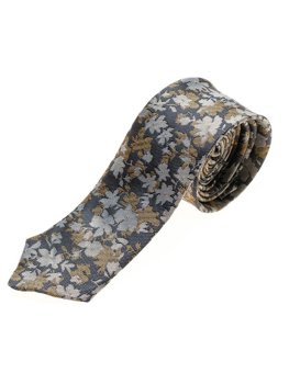 Elegantiškas vyriškas kaklaraištis tamsiai mėlynas Denley K109