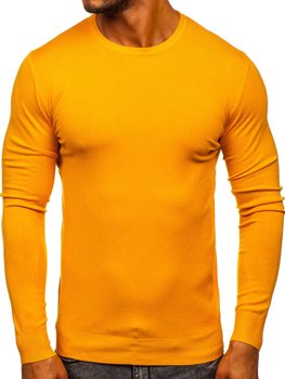 Geltonas vyriškas basic megztinis Bolf YY01