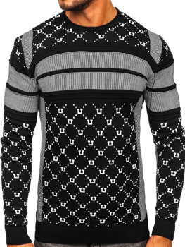 Juodas vyriškas megztinis Bolf 1059