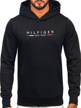 Juodas3 vyriškas džemperis su gobtuvu ir paveikslėliu Tommy Hilfiger MW0MW29301