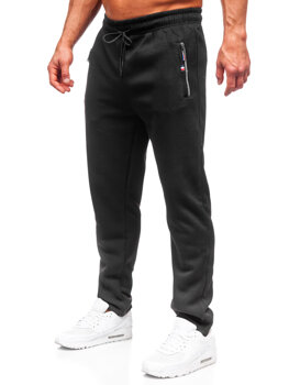 Juodos vyriškos oversize sportinės kelnės Bolf JX6216