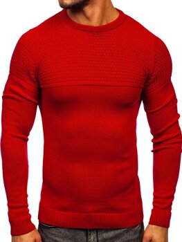 Raudonas vyriškas megztinis Bolf 4623
