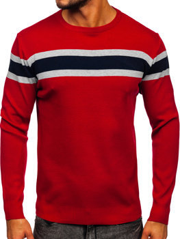 Raudonas vyriškas megztinis Bolf H2108