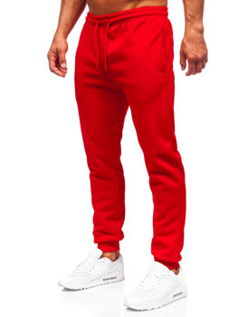 Raudonos vyriškos sportinės jogger kelnės Bolf HW3101