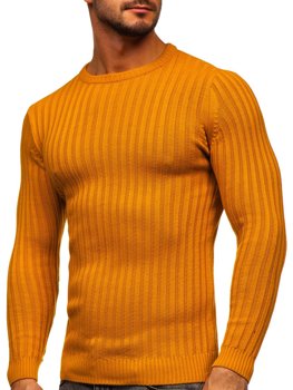 Šviesiai rudas vyriškas megztinis Bolf 4603