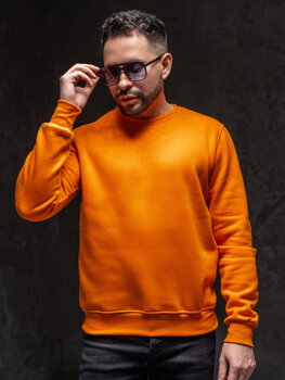 Vyriškas džemperis be gobtuvo oranžinis Bolf 2001A1