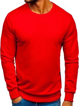 Vyriškas džemperis be gobtuvo raudonas Bolf 171715