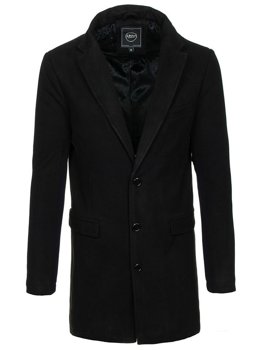 Vyriškas žieminis paltas juodas Bolf 1047B