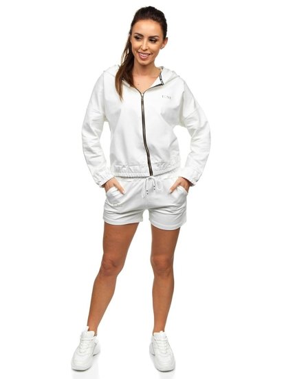 Baltas moteriškas sportinis kostiumas Bolf 2062