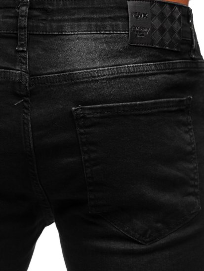 Juodos vyriškos džinsinės kelnės regular fit Bolf R903