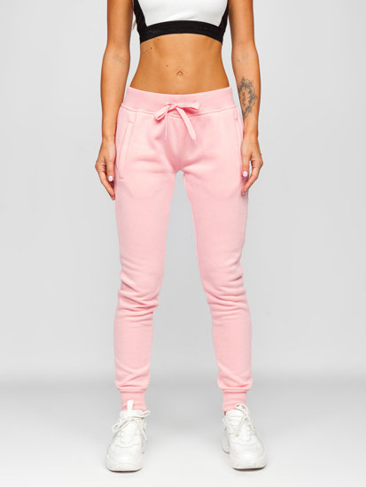 Šviesiai rožinės moteriškos sportinės kelnės Bolf CK-01-38