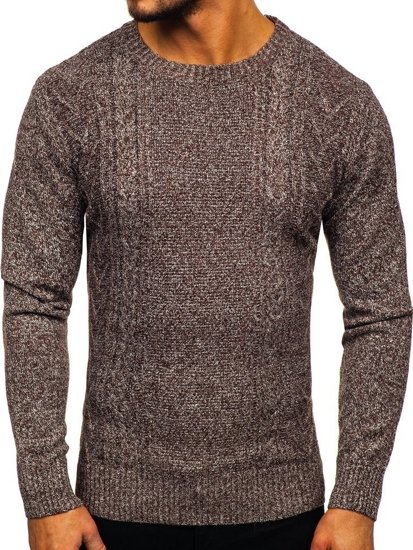 Vyriškas megztinis rudas Bolf H1937