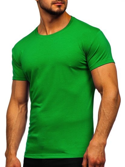 Vyriški marškinėliai be paveikslėlio žali Bolf 2005