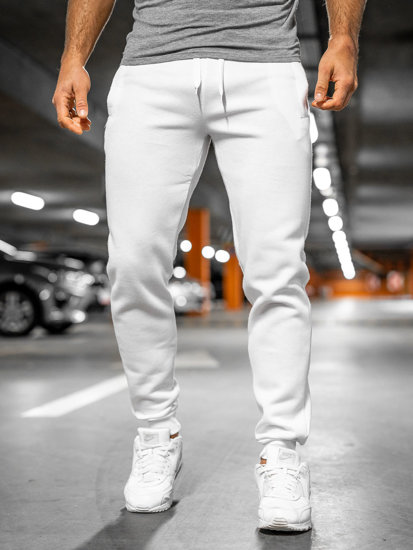 Vyriškos jogger kelnės baltos Bolf XW01-A