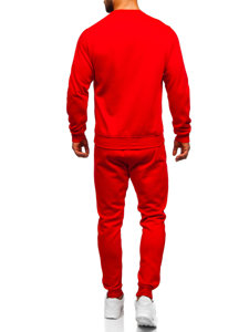 Vyriškas sportinis kostiumas raudonas Bolf D001