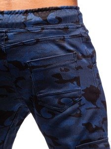Vyriškos jogger cargo kelnės mėlynos Bolf 0404